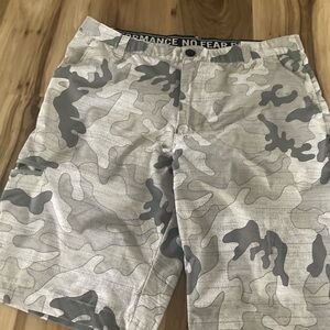 No Fear Mens Grey Camoflauge Swim Board Shorts 36